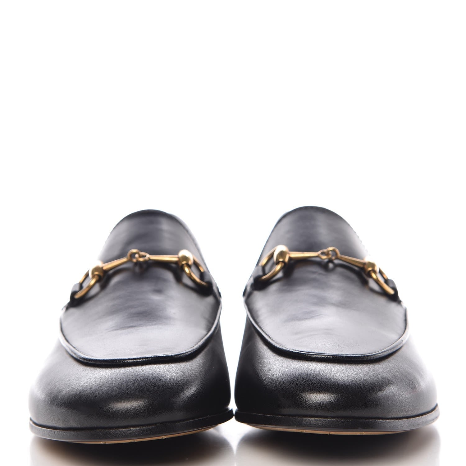 Gucci Calfskin Womens Jordaan Loafers 38.5 Black 2 of 10