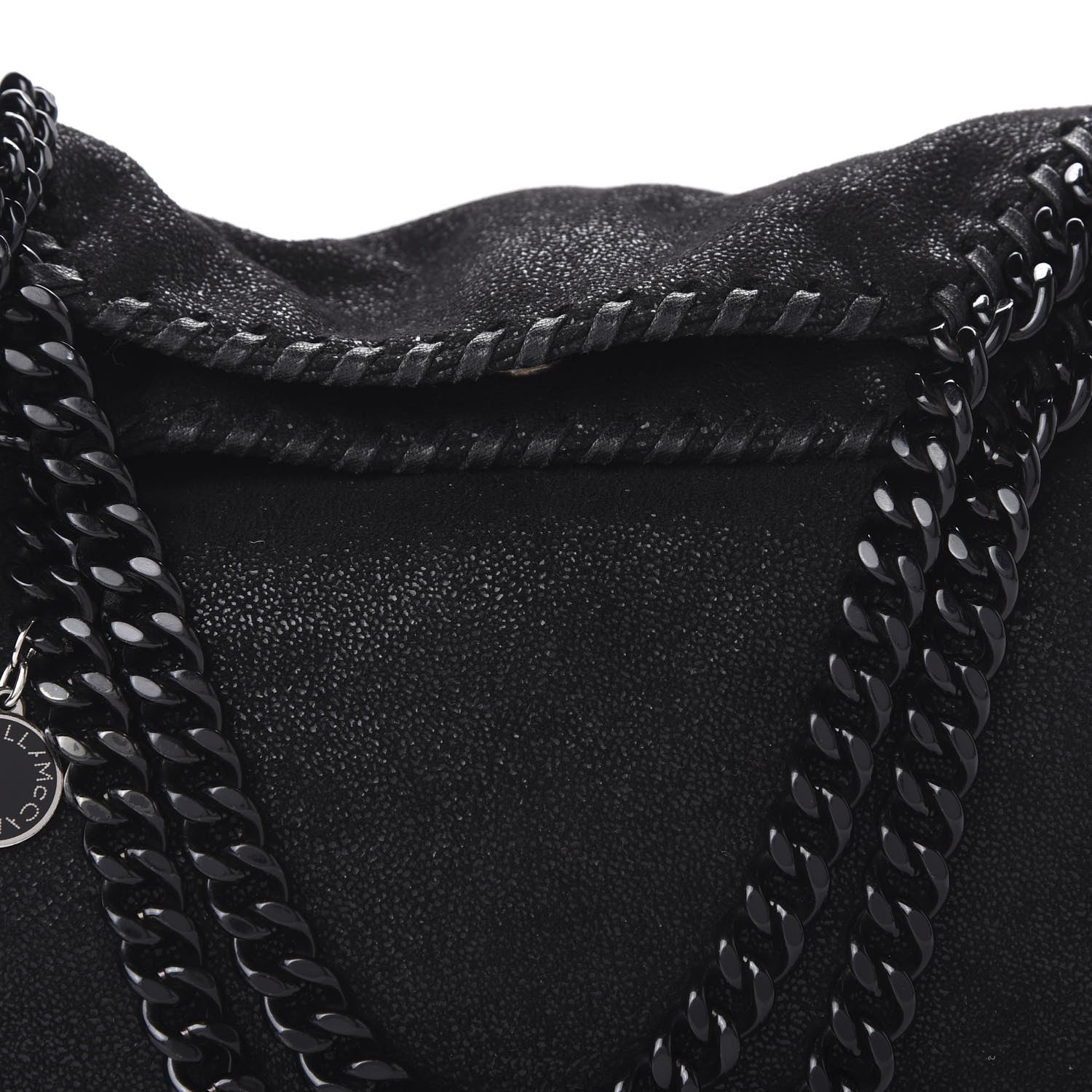 Stella McCartney Shaggy Deer Mini Falabella Tote Black 10 of 10