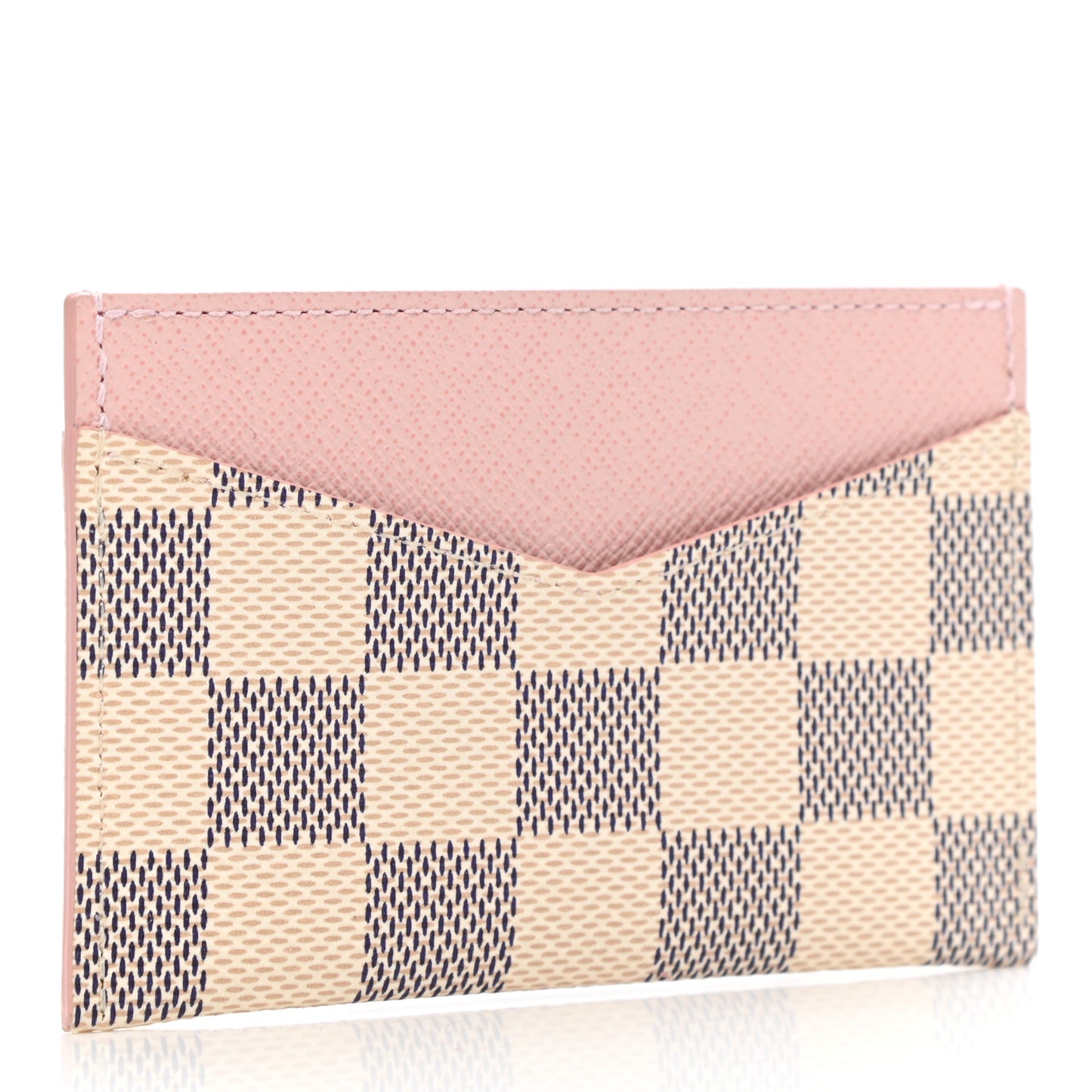 Damier Azur Daily Card Holder Rose Ballerine