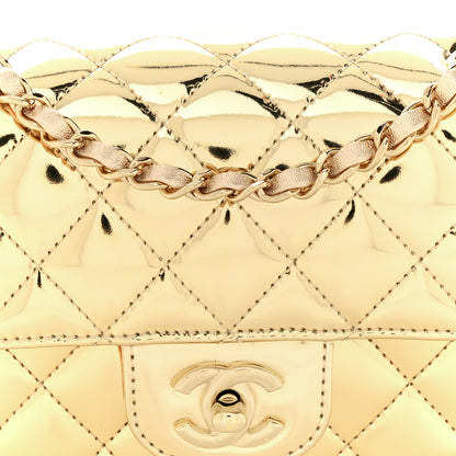 Chanel Mirror Calfskin Metallic Calfskin Quilted Hollywood Boulevard Mini Flap With Star Coin Purse Gold 8 of 11