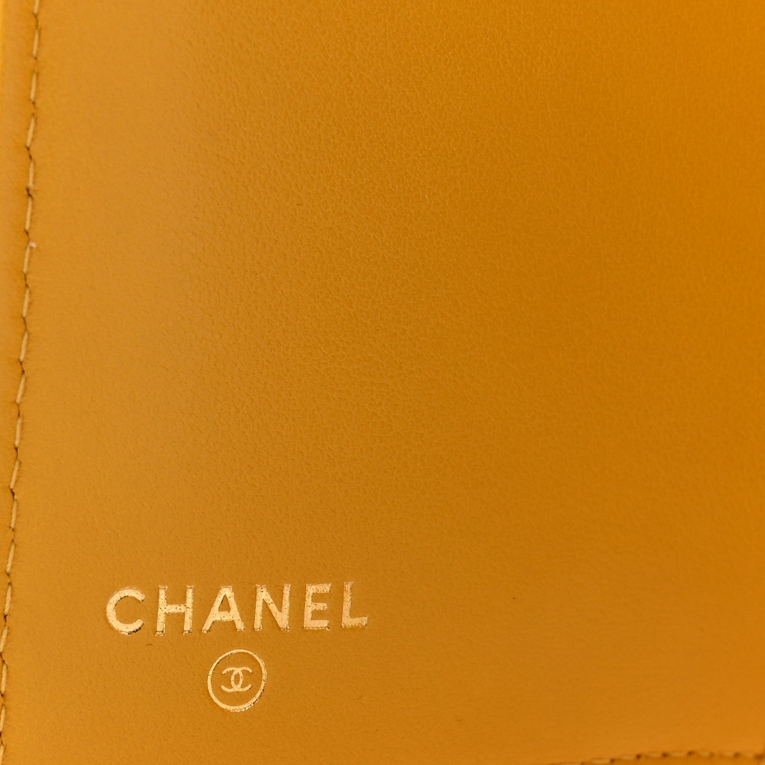 Chanel Caviar Quilted Medium Flap Wallet Yellow 6 of 9