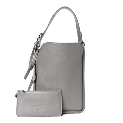 Balenciaga Calfskin Logo Embossed Small Tool 2.0 North-South Tote Balenciaga Grey 1 of 12