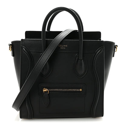 Celine Smooth Calfskin Nano Luggage Black 1 of 9