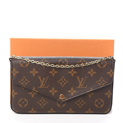 Louis Vuitton Monogram Pochette Felicie Chain Wallet Fuchsia 11 of 11