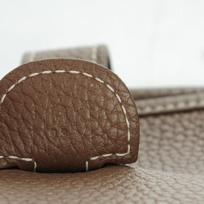 Hermes Taurillon Clemence Evelyne III GM Etoupe 5 of 7