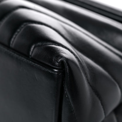 Saint Laurent Calfskin Y Quilted Monogram Medium Loulou Chain Satchel Black 10 of 25