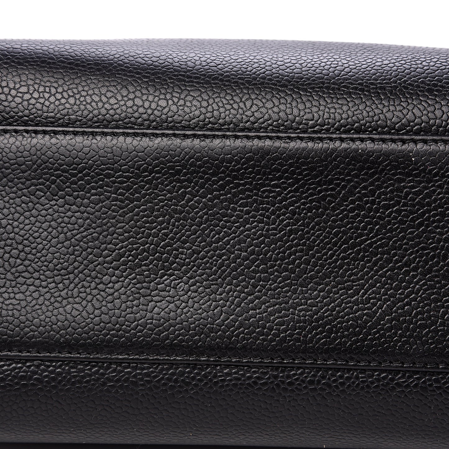 Caviar Flap Shoulder Bag Black