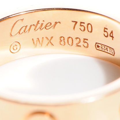 Cartier 18k Pink Gold 5mm Love Ring 54 6.75 5 of 5