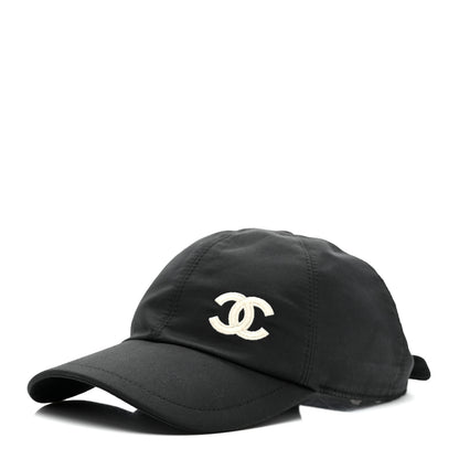 Chanel Cotton CC Cap Hat Black 1 of 8