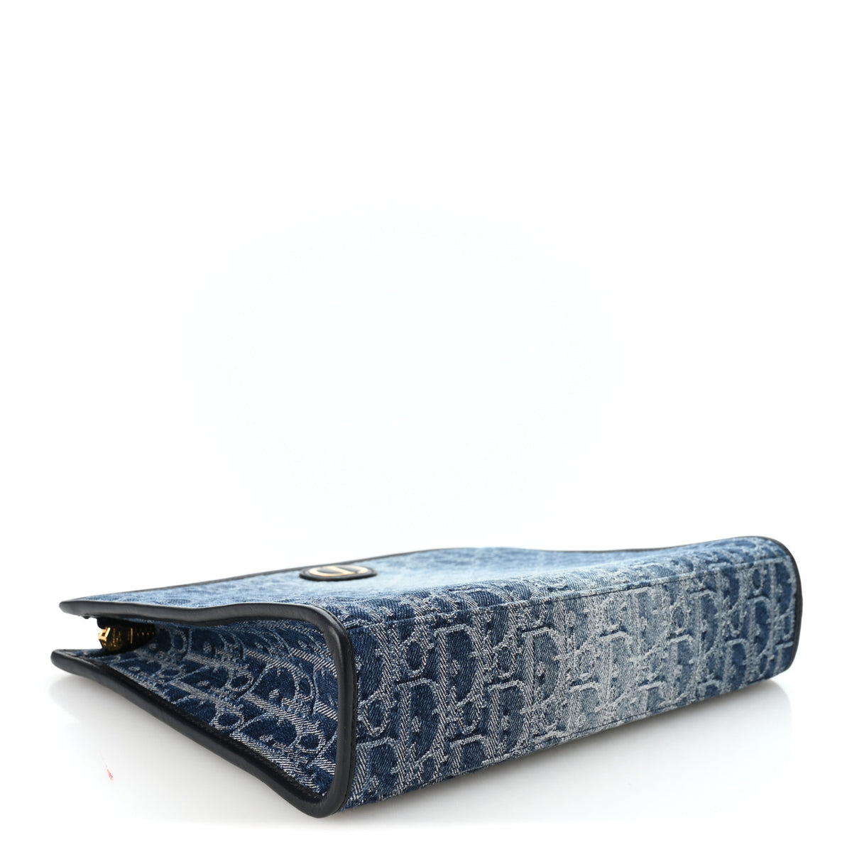 Denim Jacquard Oblique 30 Montaigne Dea Pouch  Blue