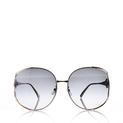 Gucci Metal Round Frame GG0225S Sunglasses Gold 2 of 9