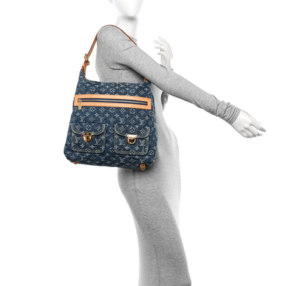 Louis Vuitton Denim Baggy GM Blue 2 of 9