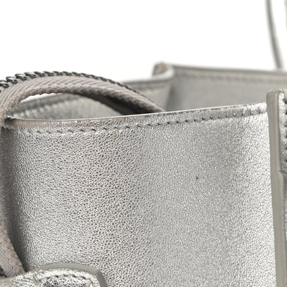 Celine Laminated Lambskin Micro Luggage Silver 12 of 26