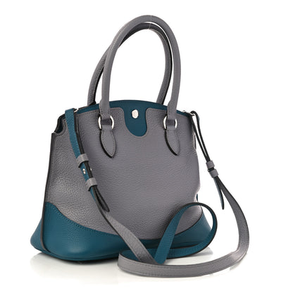Moynat Taurillon Josephine PM Polar Prussian Blue 3 of 11