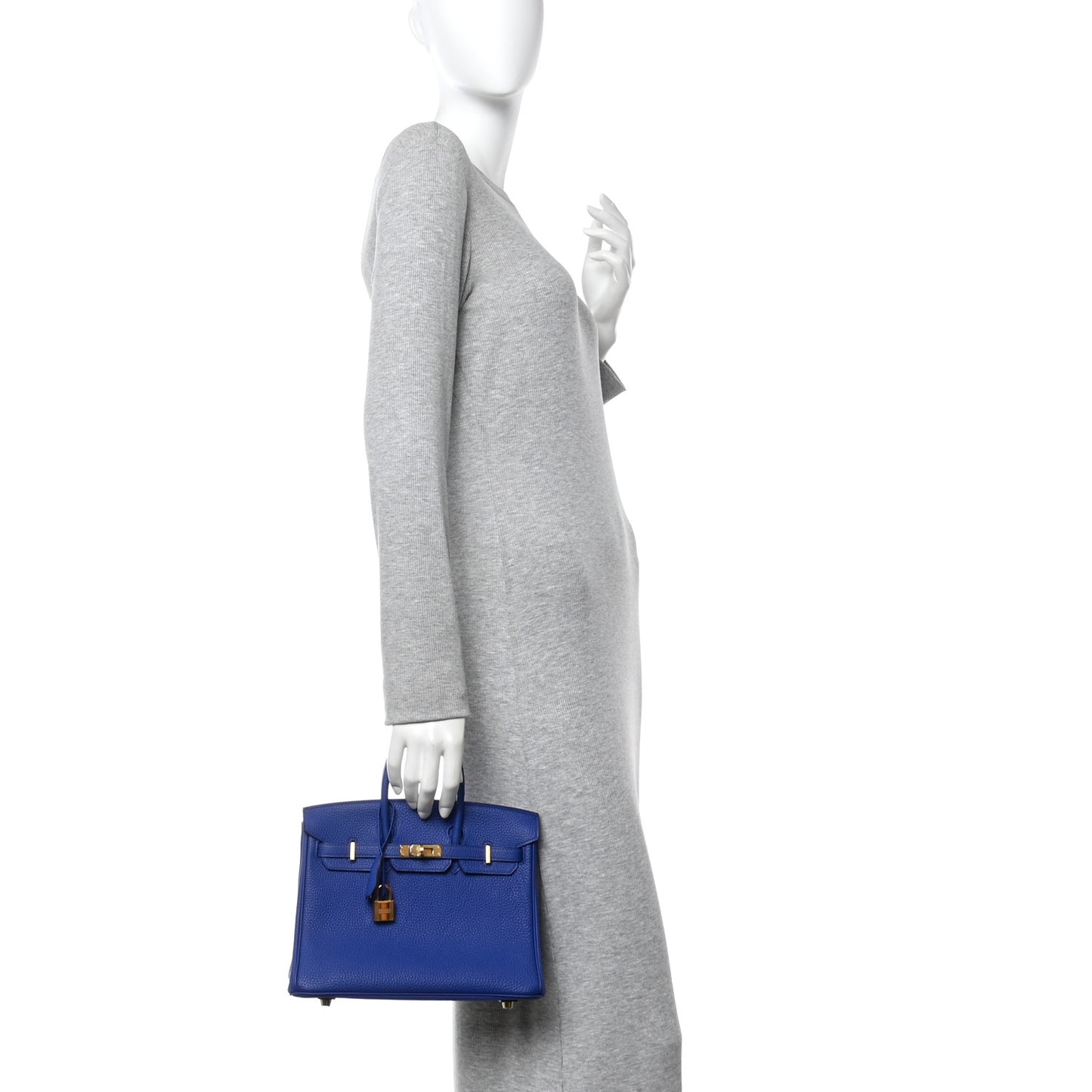 Togo Birkin 25 Bleu Electrique
