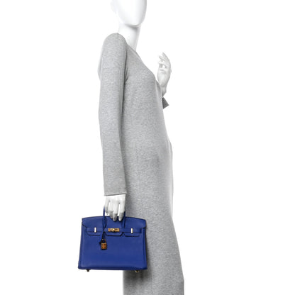Hermes Togo Birkin 25 Bleu Electrique 3 of 13