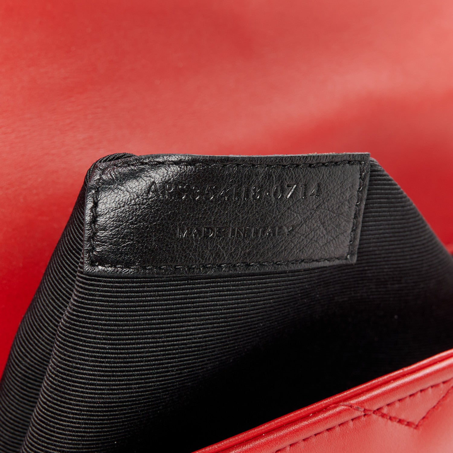 Saint Laurent Grain De Poudre Matelasse Chevron Large Monogram Satchel Lipstick Red 8 of 11