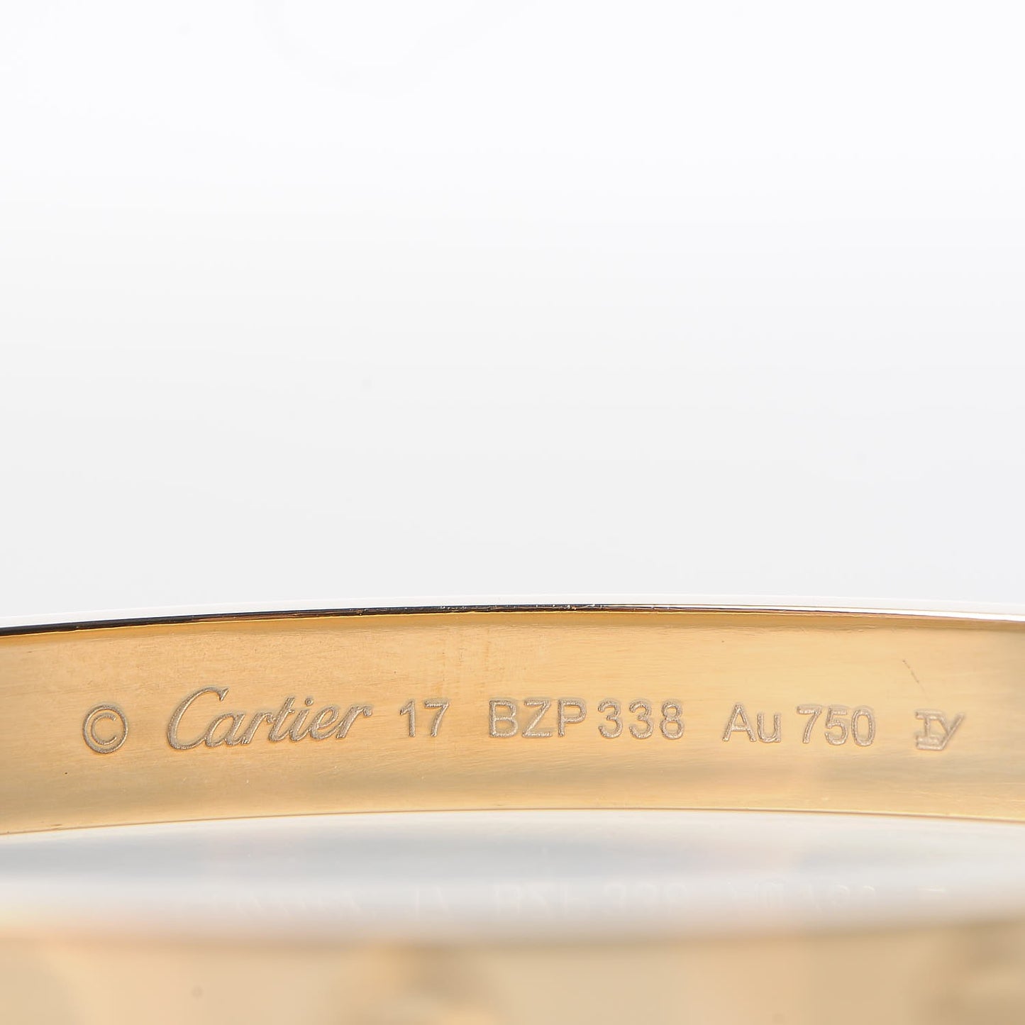 18K Yellow Gold LOVE Bracelet 17