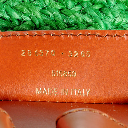 Balenciaga Panier Basket Tote Green Natural 7 of 7