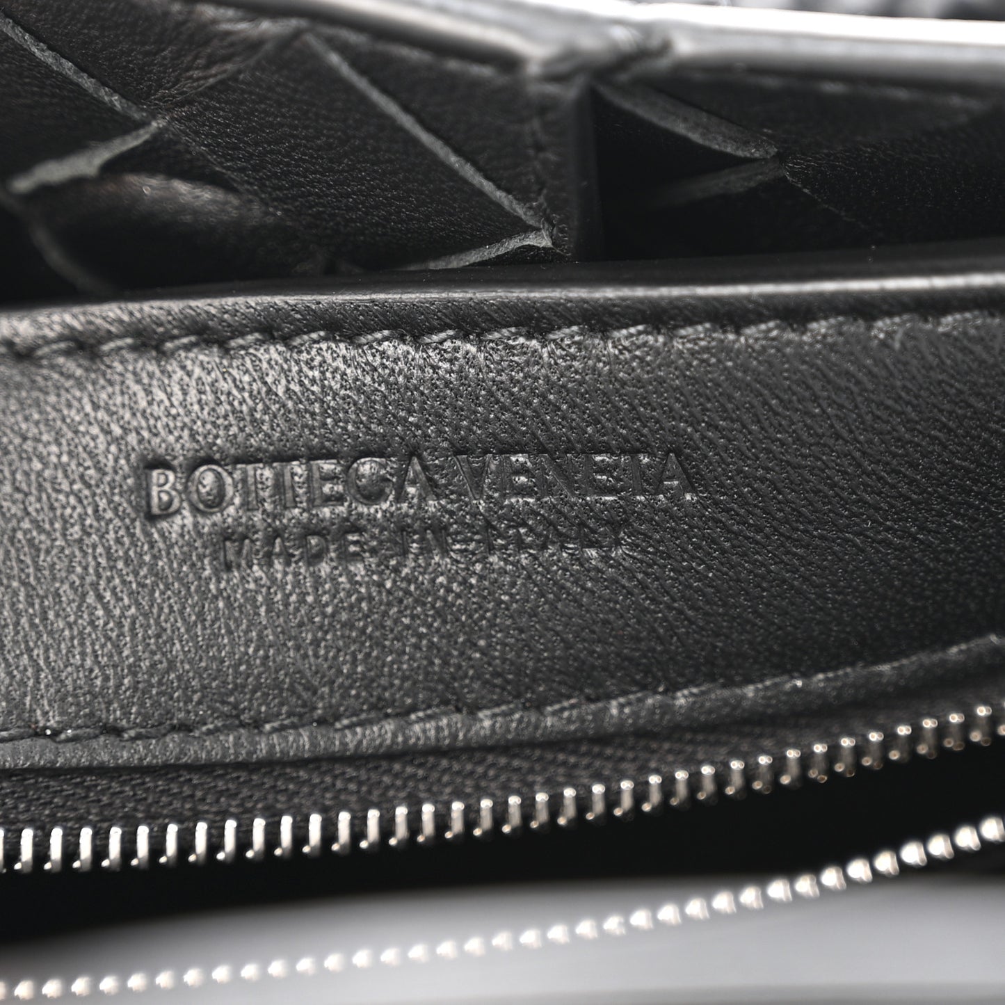 Nappa Intrecciato Small Andiamo Shoulder Bag Black