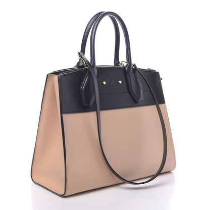 Louis Vuitton Calfskin City Steamer MM Vanilla Black 2 of 8