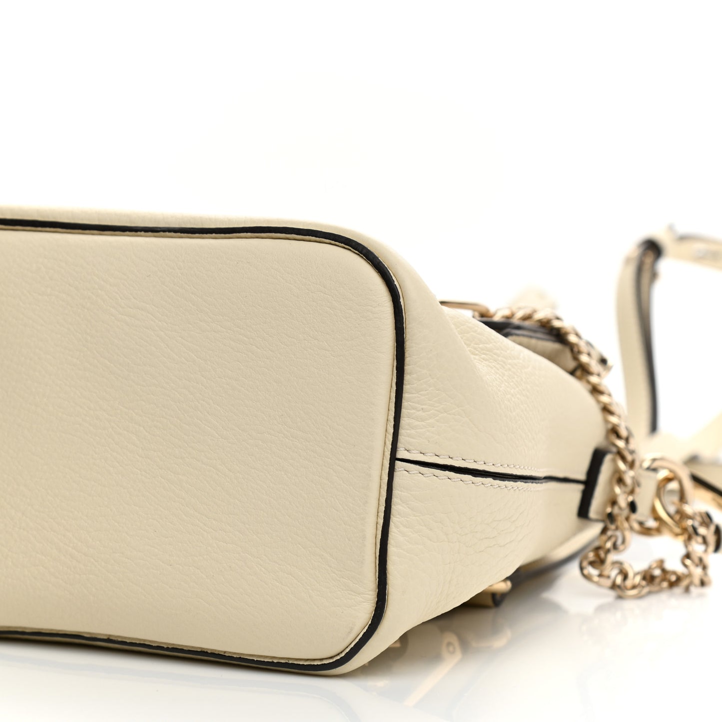 Suede Calfskin Mini Faye Backpack Off White