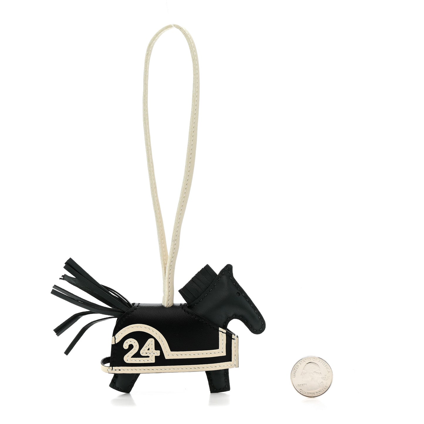 Milo Lambskin Grigri Rodeo Robeo Ceur Bag 24 Charm PM Vert Mangrove Black Craie