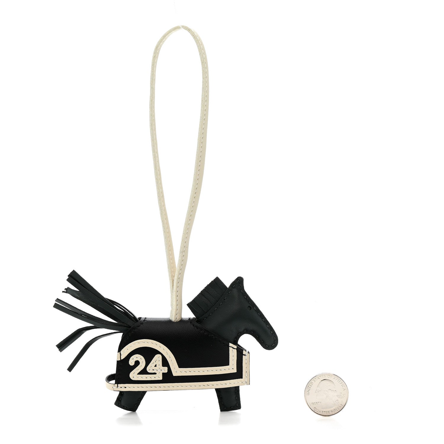 Hermes Milo Lambskin Grigri Rodeo Robeo Ceur Bag 24 Charm PM Vert Mangrove Black Craie 2 of 4