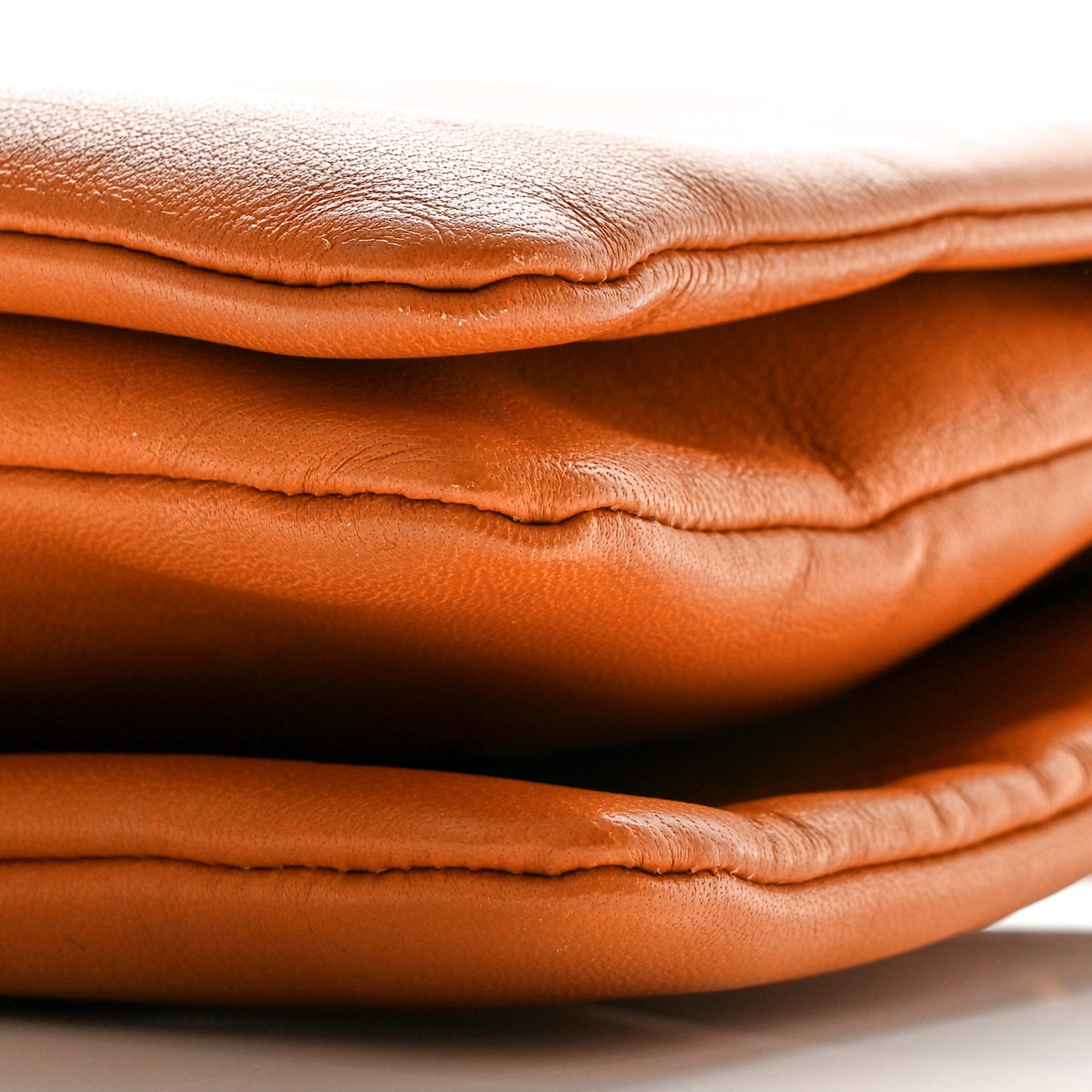 Lambskin Large Trio Crossbody Bag Light Copper
