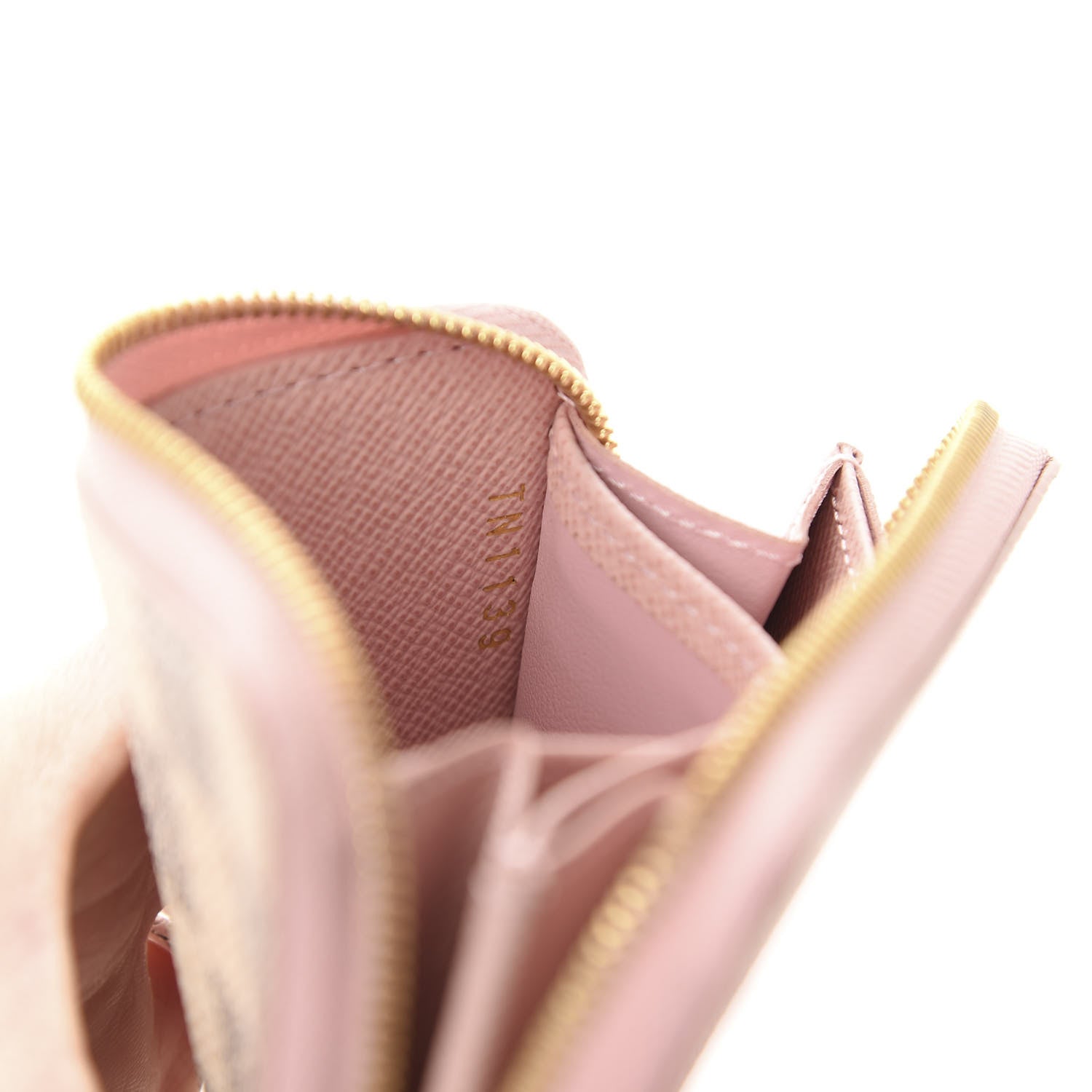 Louis Vuitton Damier Azur Zippy Coin Purse Rose Ballerine 7 of 8