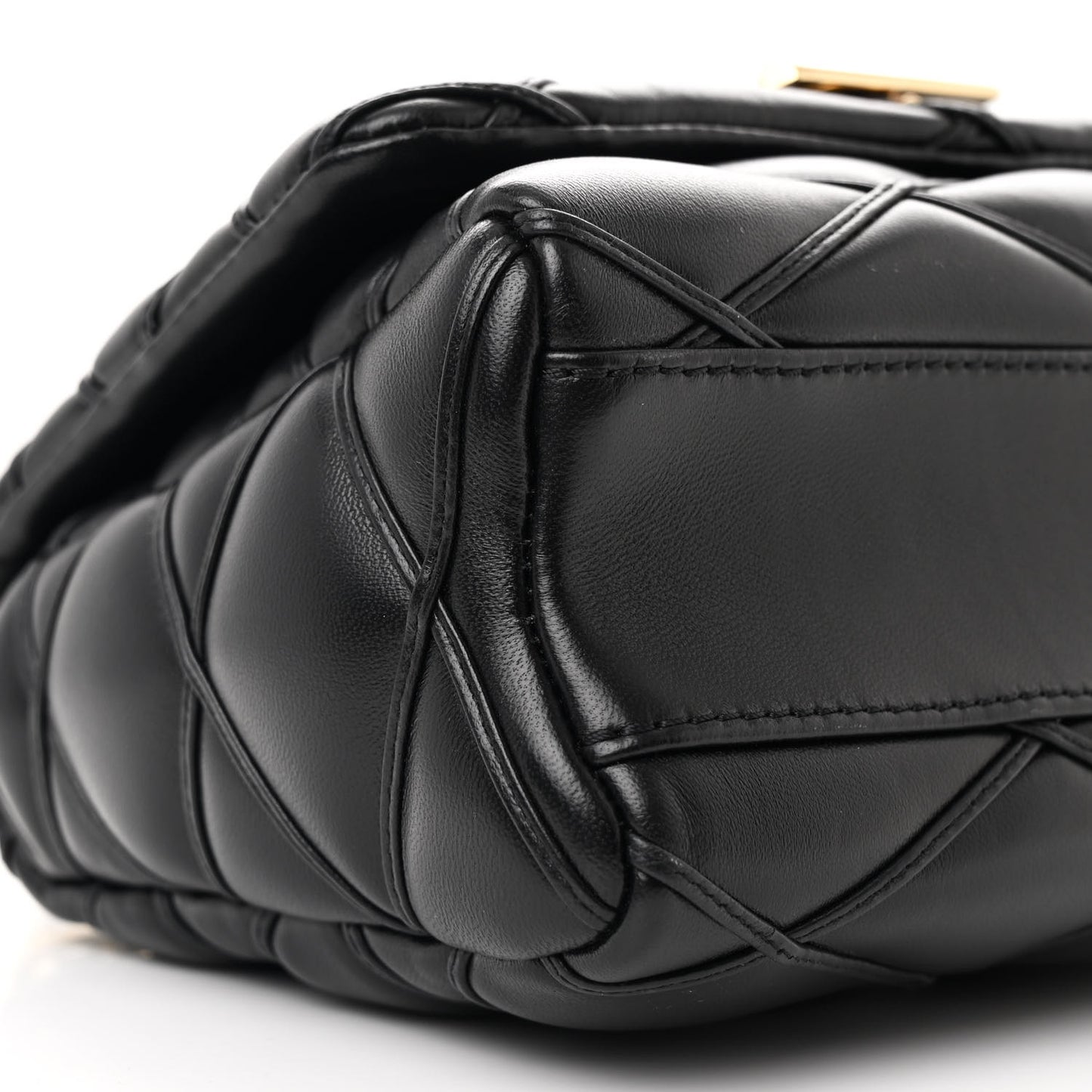 Lambskin Malletage Top Handle GO-14 MM Black