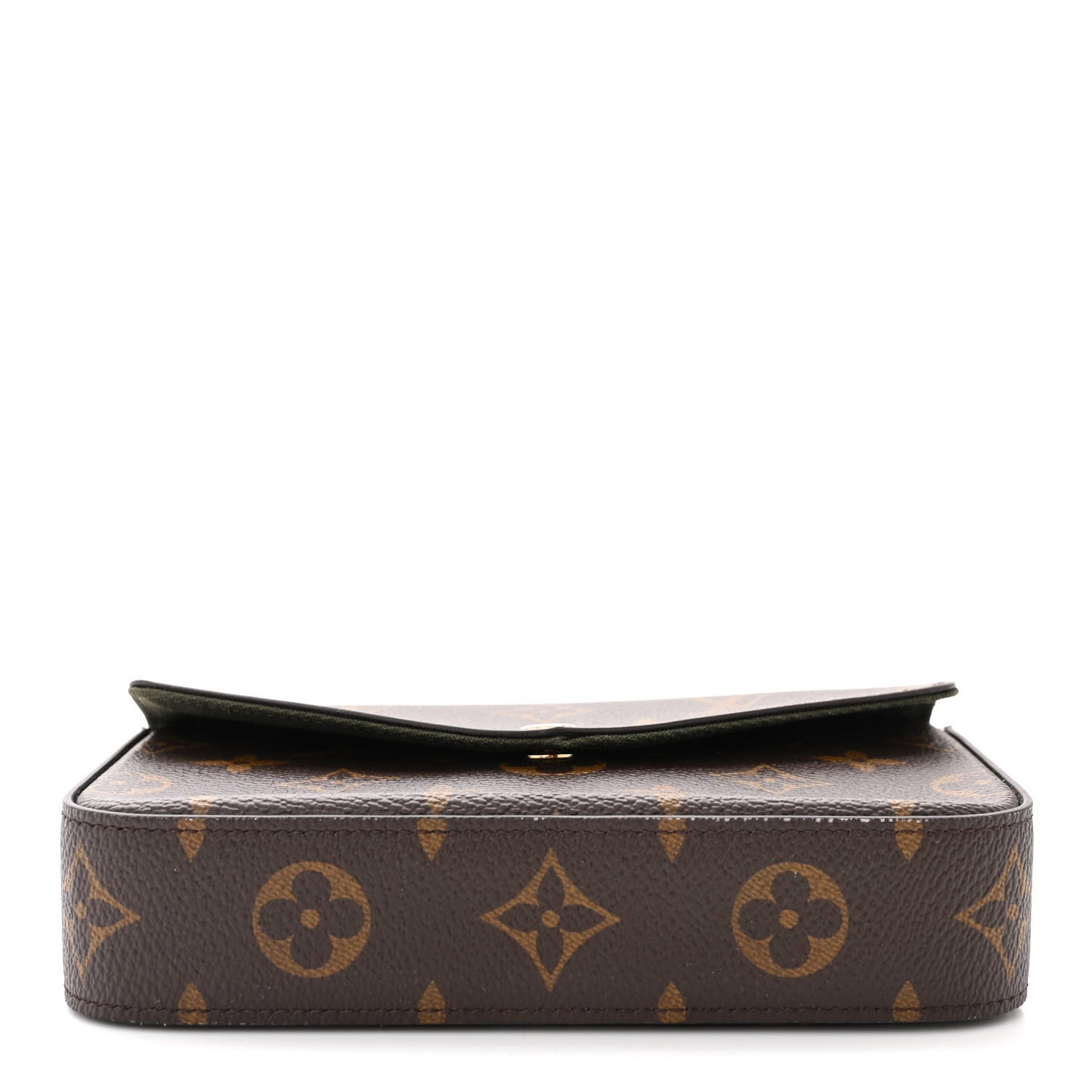 Monogram Felicie Strap & Go Kaki