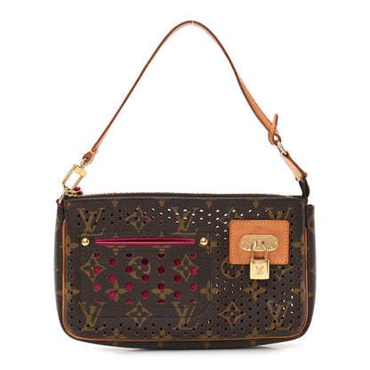 Louis Vuitton Monogram Perforated Pochette Accessories Bag Fuchsia 1 of 8