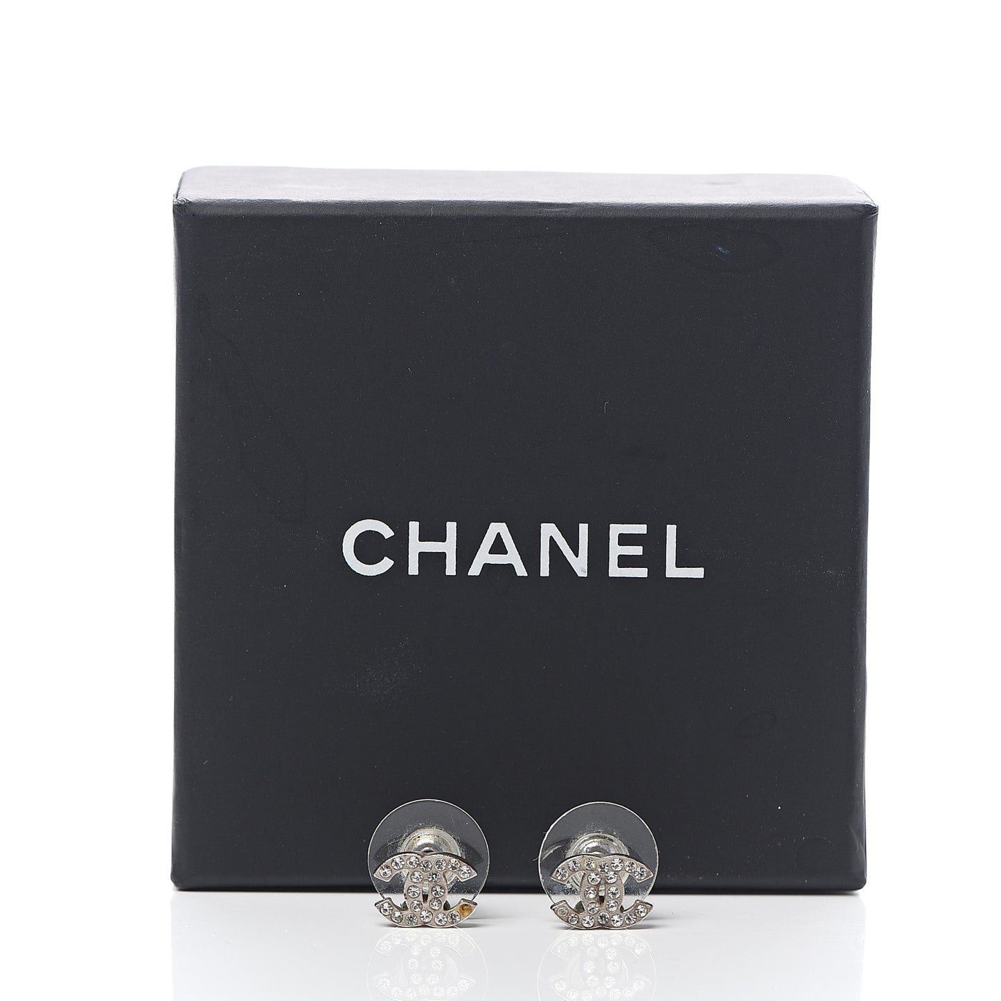 Crystal Mini Timeless CC Earrings Silver