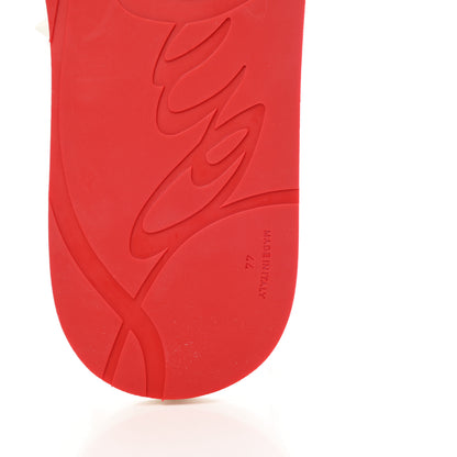 Christian Louboutin Rubber Spike Bengale Loubi Donna Flip Flop 44 White Multicolor 6 of 8