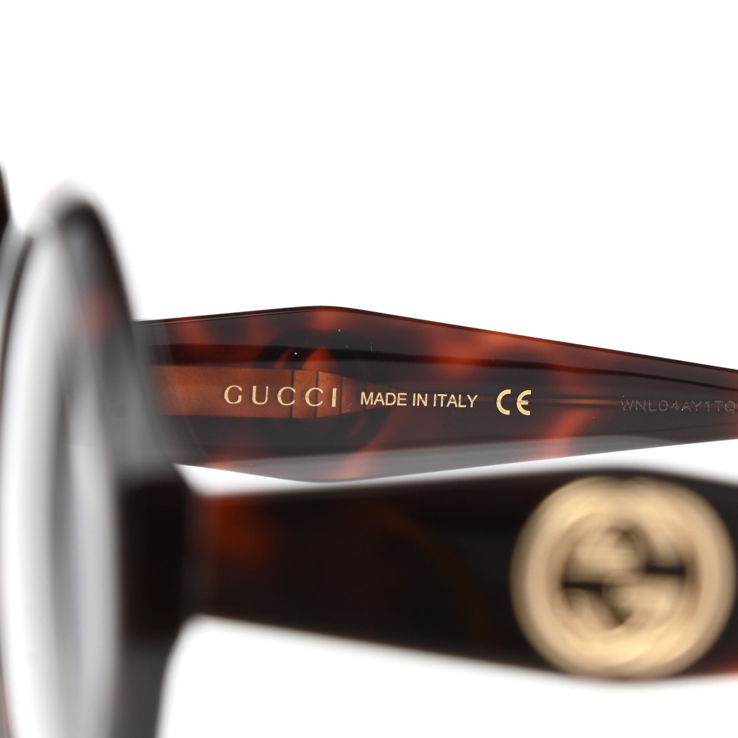 Acetate Round Frame Sunglasses GG0797S Tortoise
