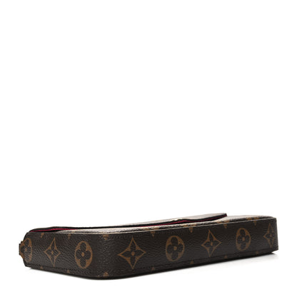 Louis Vuitton Monogram Pochette Felicie Chain Wallet Fuchsia 5 of 12