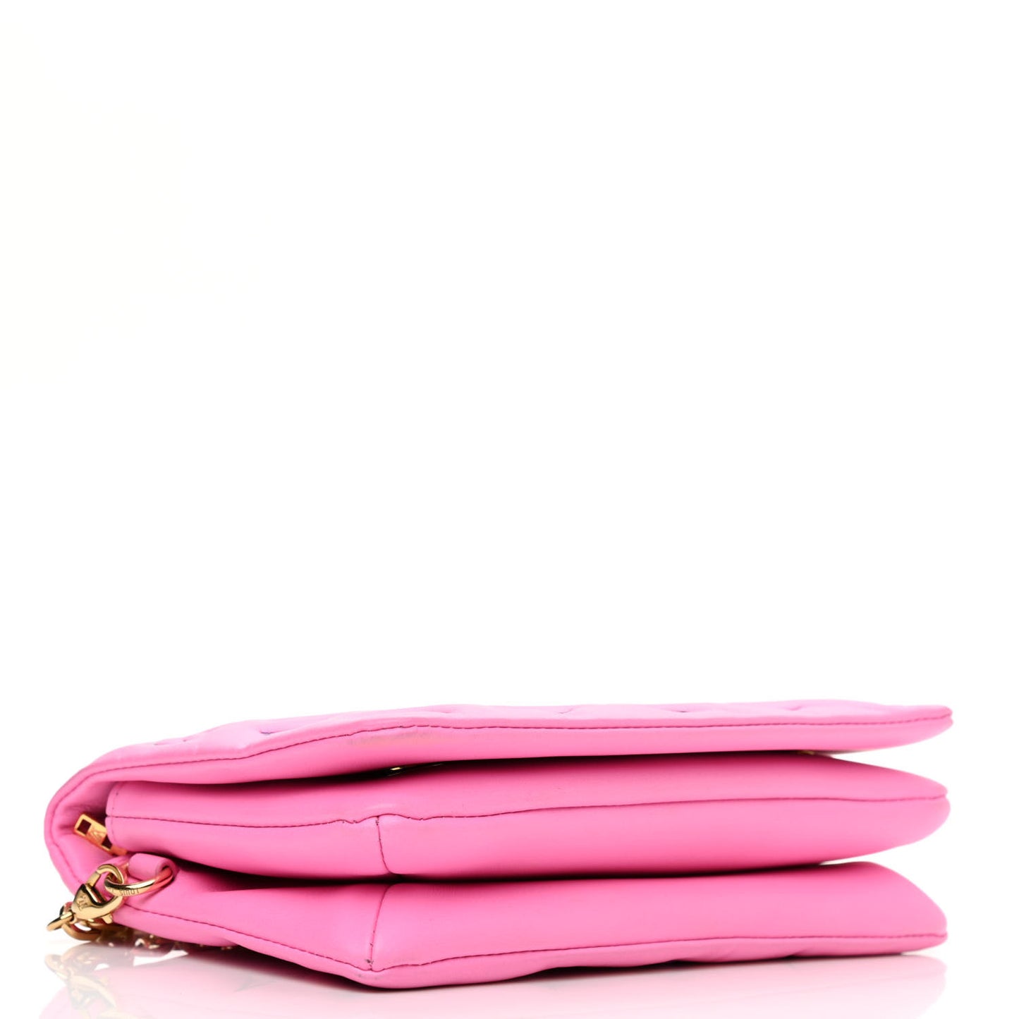 Lambskin Embossed Monogram Vuittamins Pochette Coussin Rose Violet