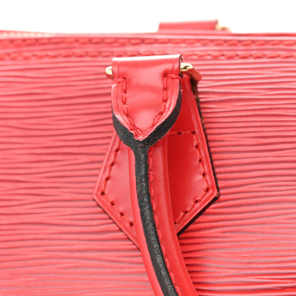 Louis Vuitton Epi Speedy 30 Castillan Red 16 of 20