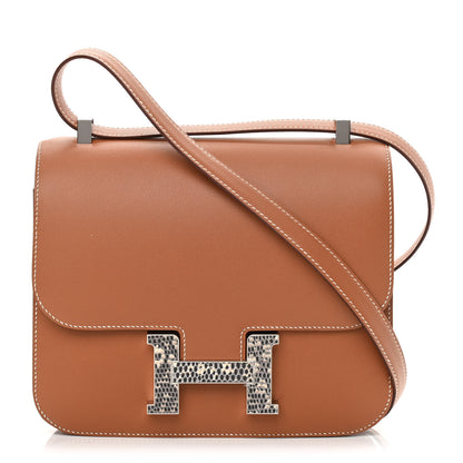 Hermes Madame Calfskin Lizard Constance 24 Gold Ombre 1 of 12