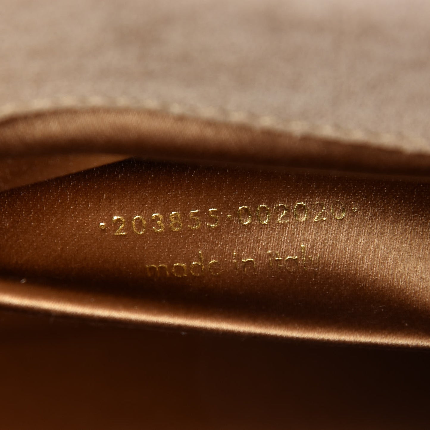 Patent Linen Large Belle De Jour Clutch Champagne Gold
