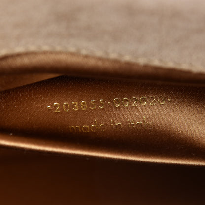 Saint Laurent Patent Linen Large Belle De Jour Clutch Champagne Gold 7 of 9