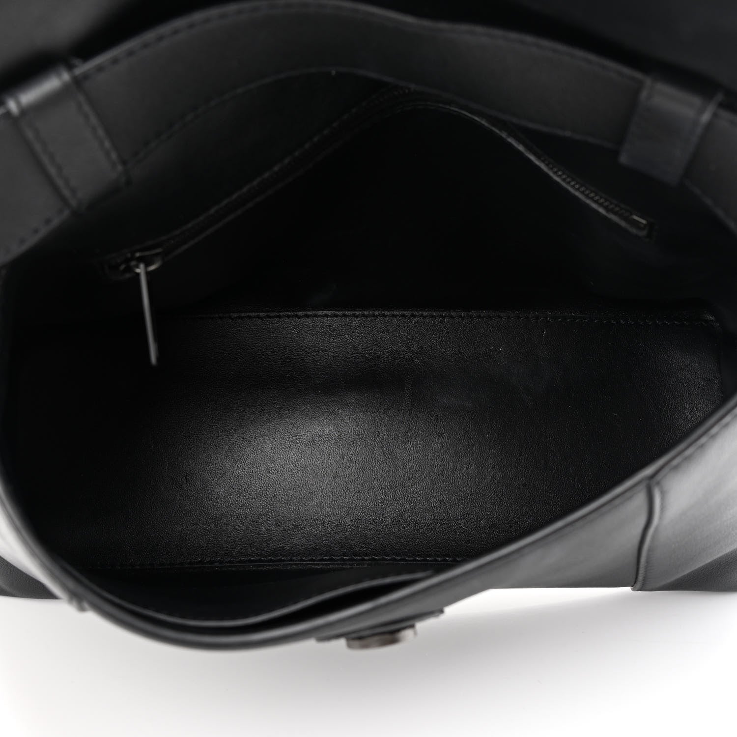 Balenciaga Semi Shiny Smooth Calfskin Monochrome Small Downtown Shoulder Bag Black 5 of 13