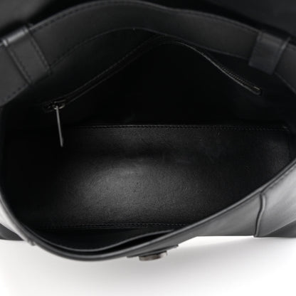 Balenciaga Semi Shiny Smooth Calfskin Monochrome Small Downtown Shoulder Bag Black 5 of 13