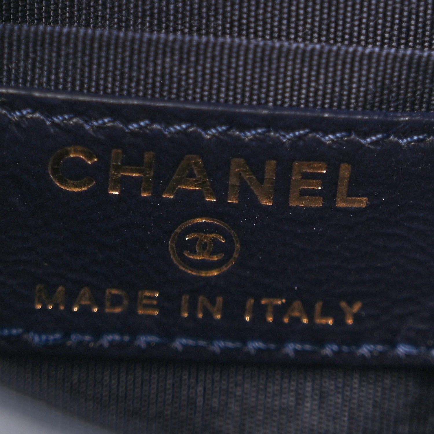 Chanel Shiny Lambskin Quilted Extra Mini Flap Navy Blue 6 of 12