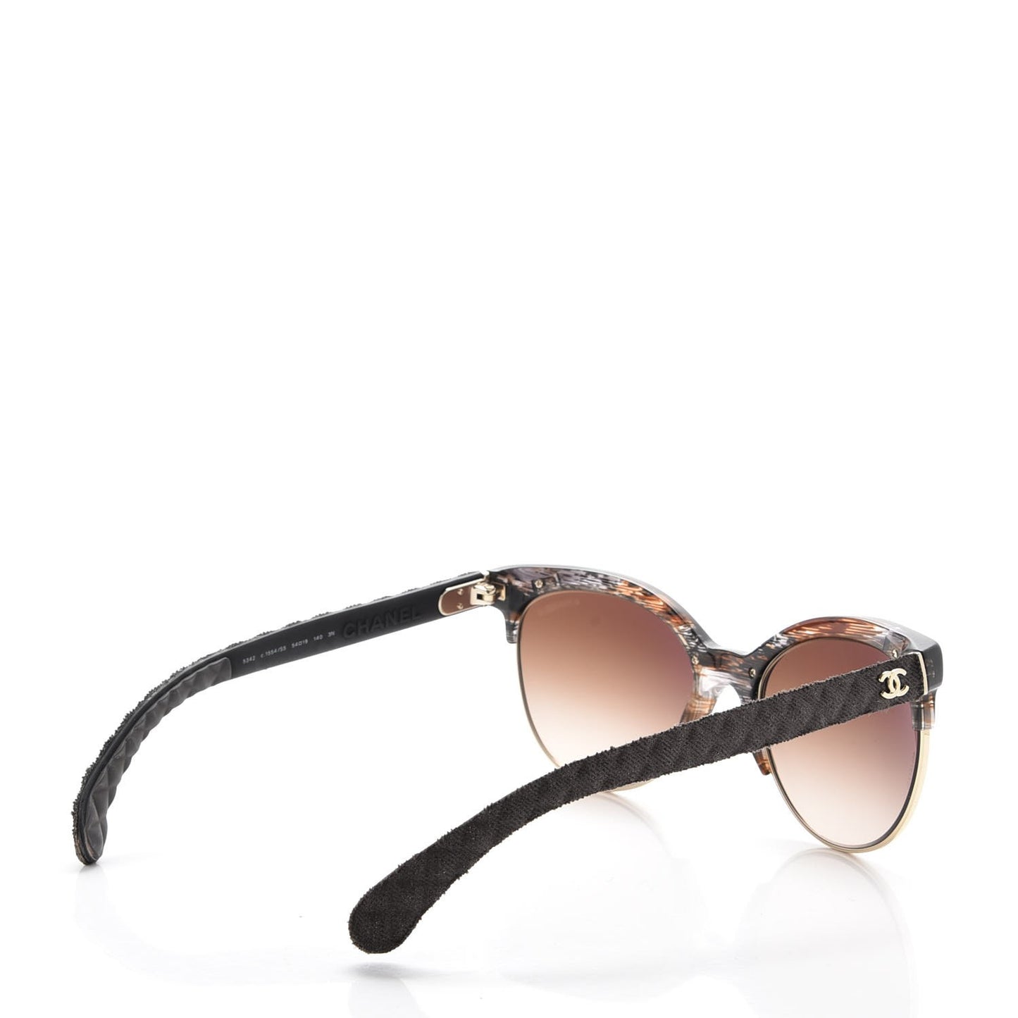 Denim Quilted Pantos Spring Polarized Sunglasses 5342 Brown