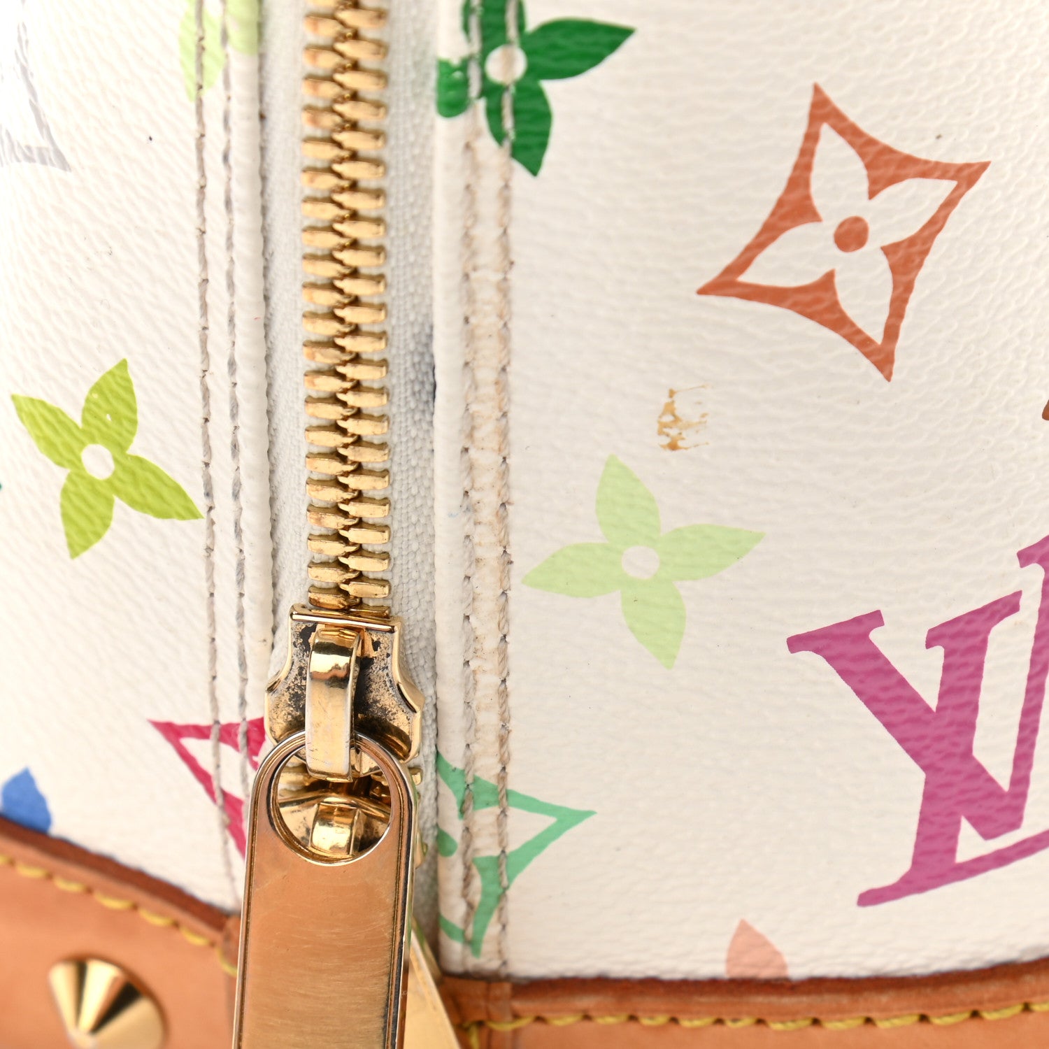 Louis Vuitton Monogram Multicolor Alma White 13 of 17