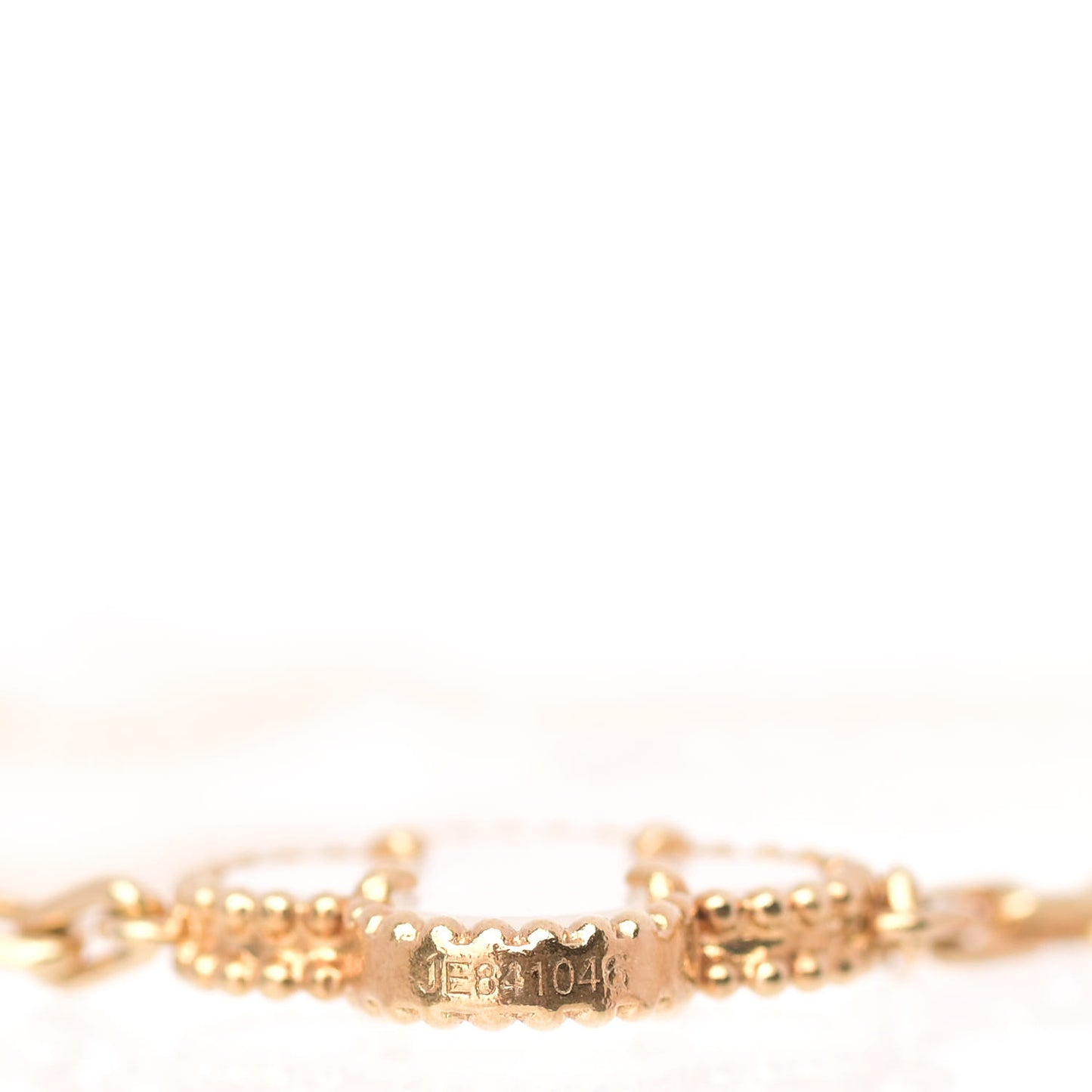 18K Yellow Gold Mother of Pearl 5 Motifs Vintage Alhambra Bracelet