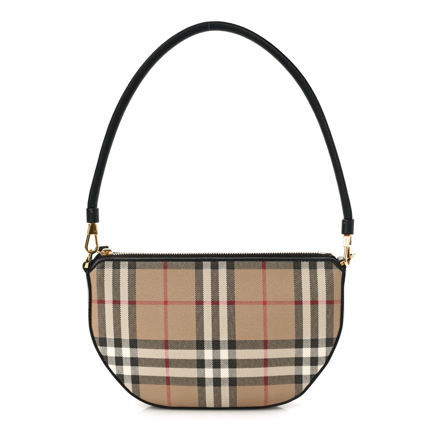 Vintage Check Calfskin Olympia Slim Pouch Archive Beige