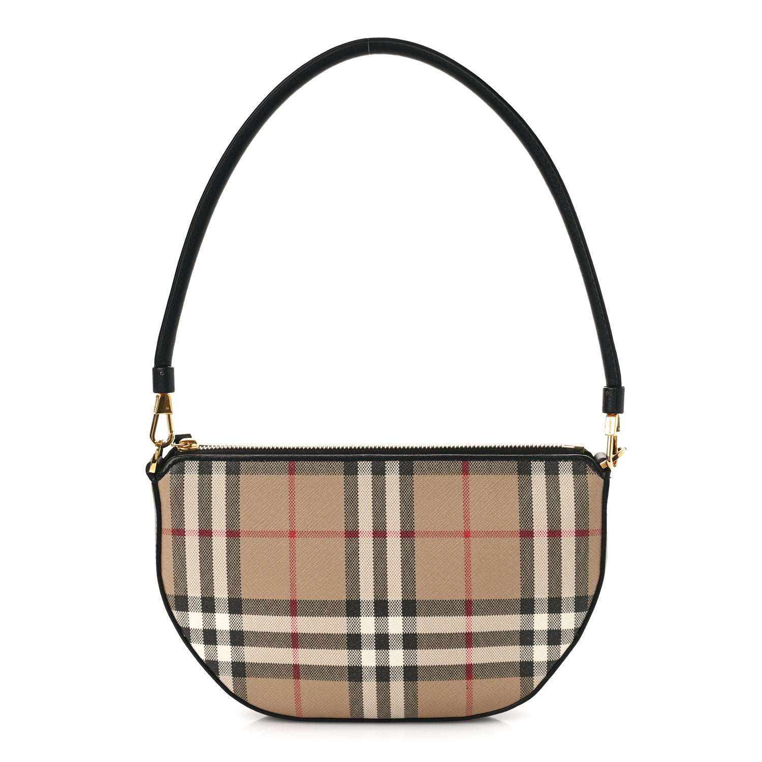 Burberry Vintage Check Calfskin Olympia Slim Pouch Archive Beige 1 of 8